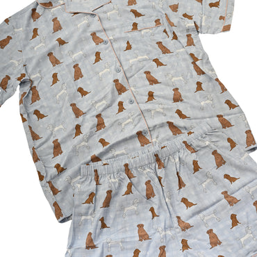 K&Co Short Pyjama Set Size Large  - SLEEPY PUPS