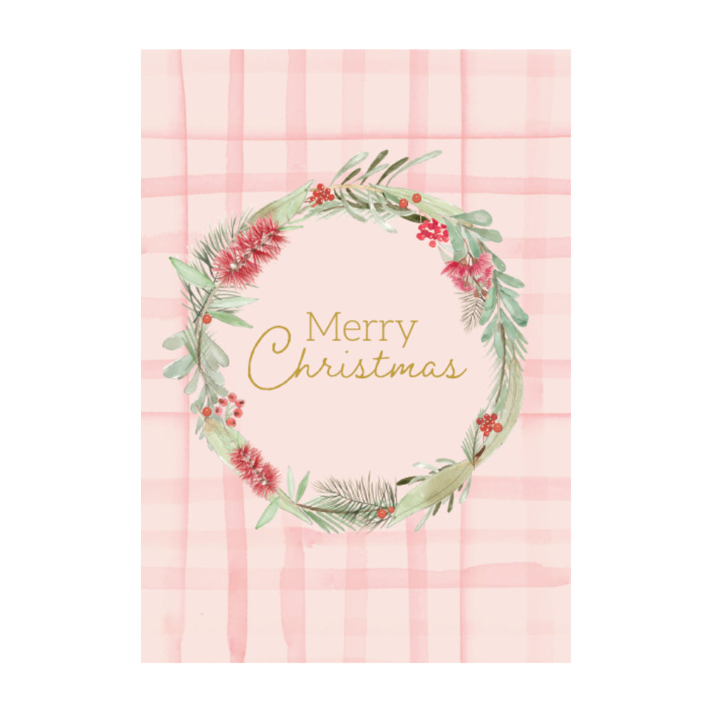 Christmas Greeting Card - Circle Wreath