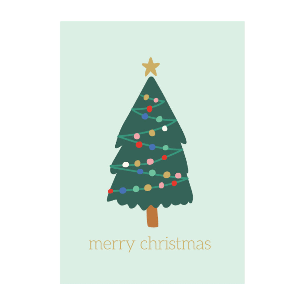 Christmas Greeting Card - Merry Tree