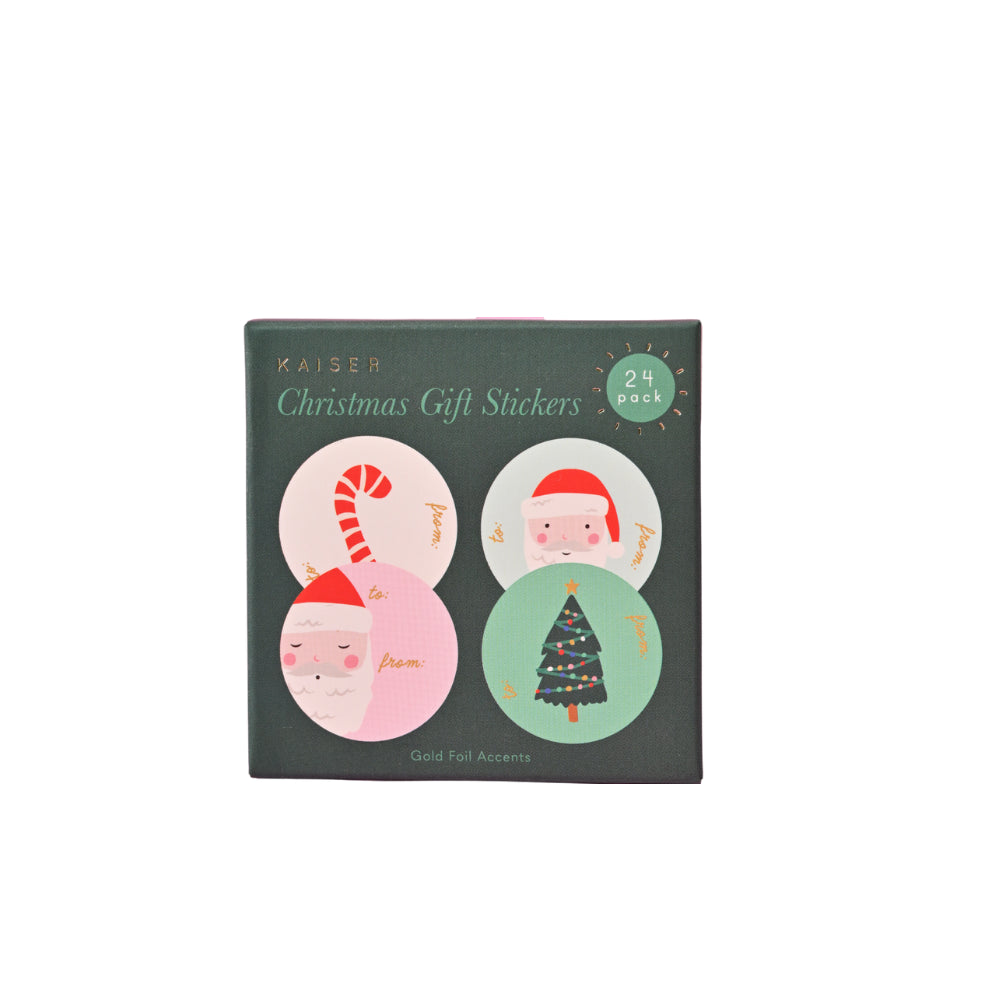 Christmas Wrap Stickers - Holly Jolly