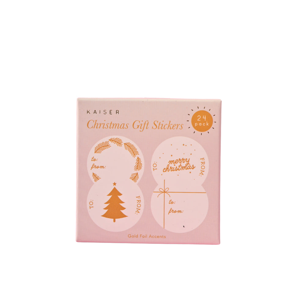 Christmas Wrap Stickers - Golden
