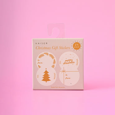 Christmas Wrap Stickers - Golden