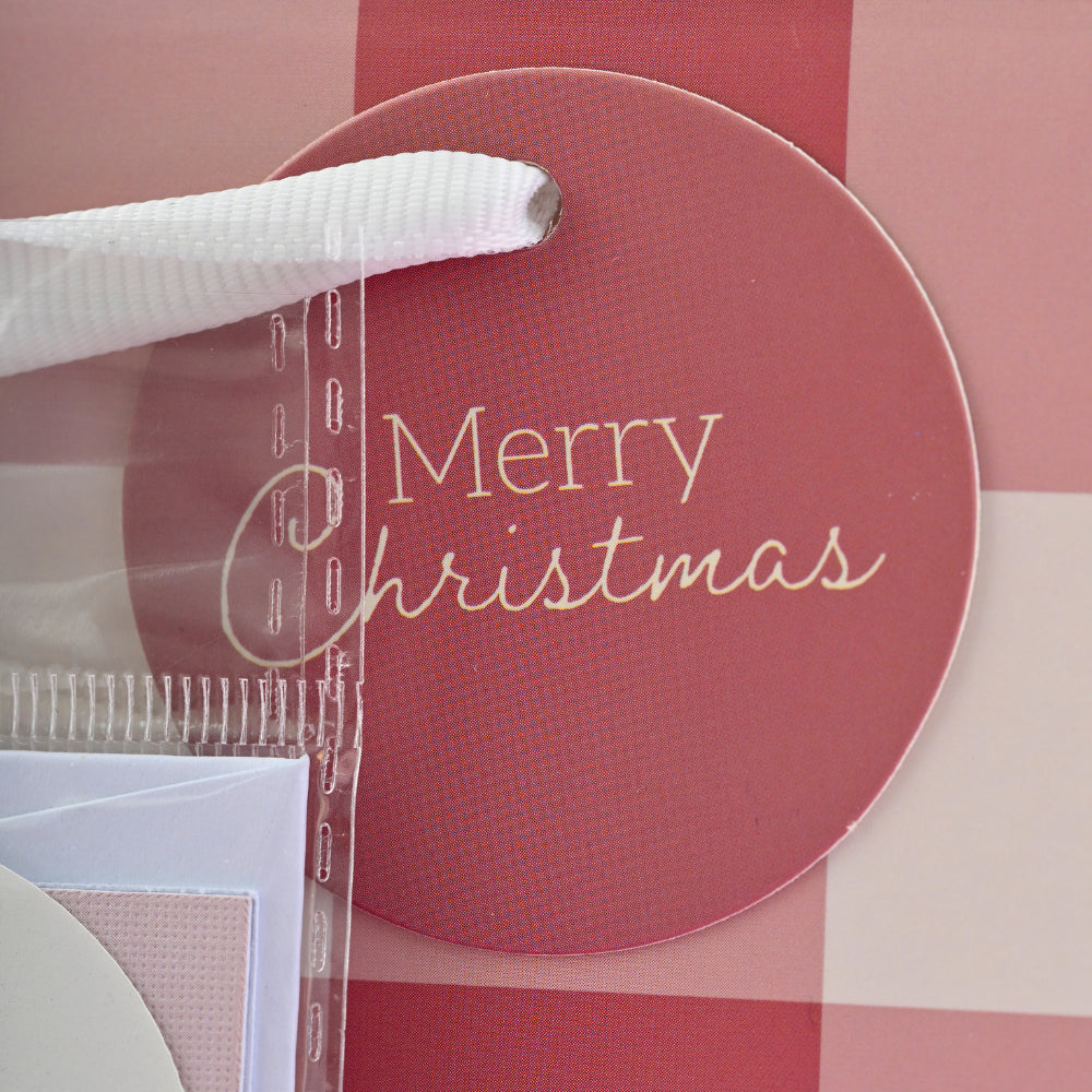 Christmas Small Gift Bag Set - Red Gingham