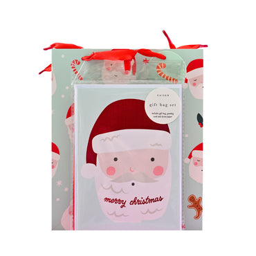 Christmas Small Gift Bag Set - Holly Jolly