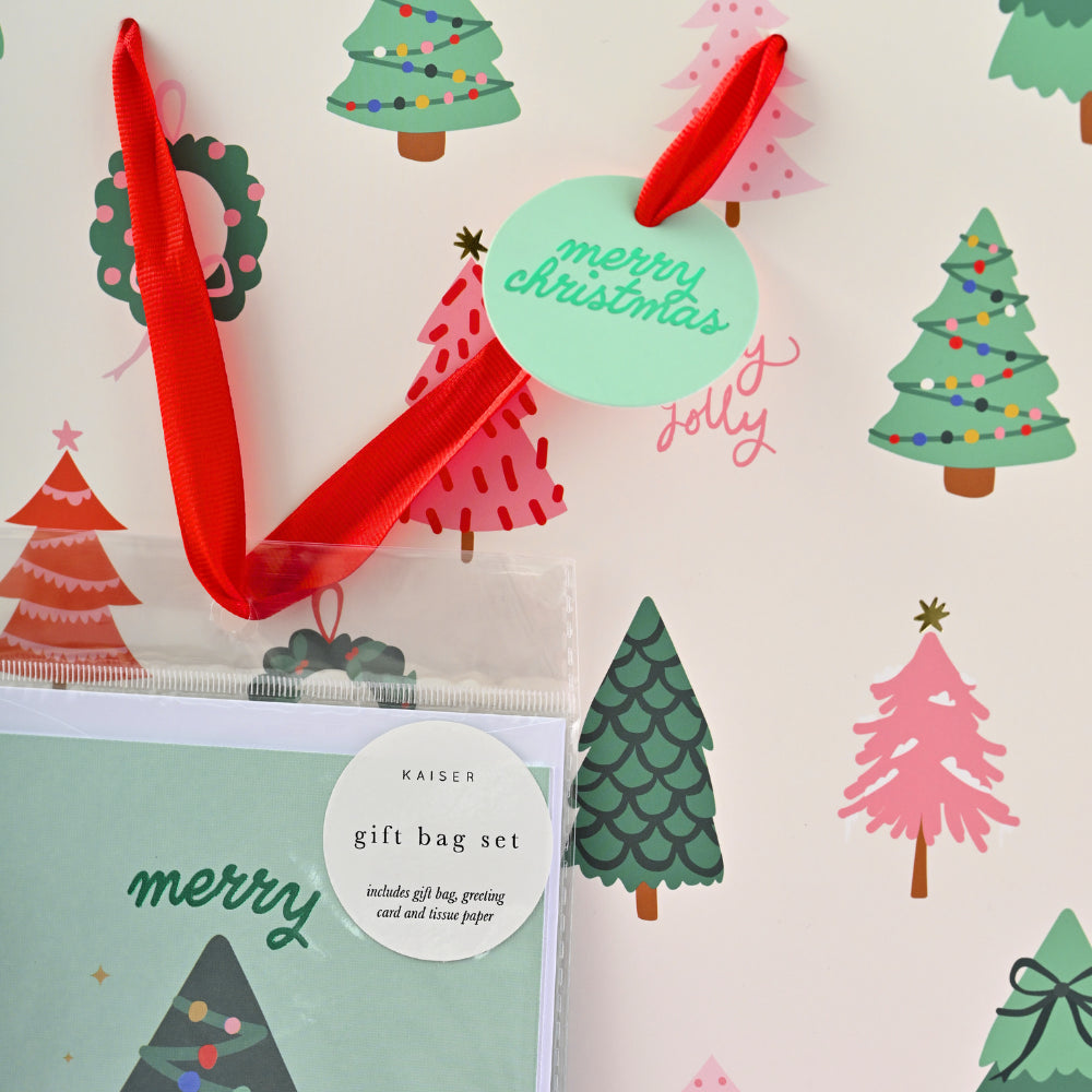 Christmas Large Gift Bag Set - O Christmas Tree