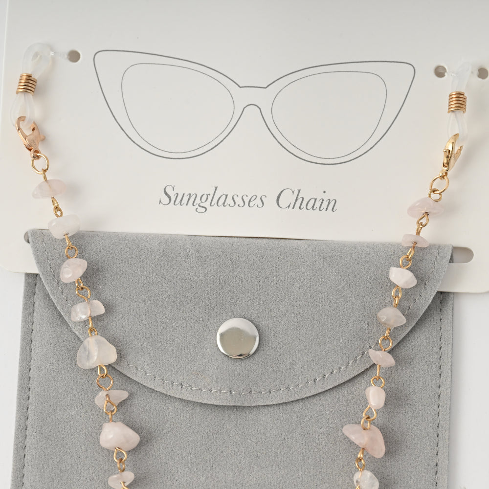 Soleil Series Sunglass Chain - PINK BEADS
