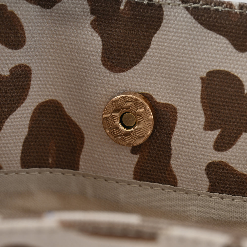 Soleil Series Beach Tote - NEUTRAL LEOPARD