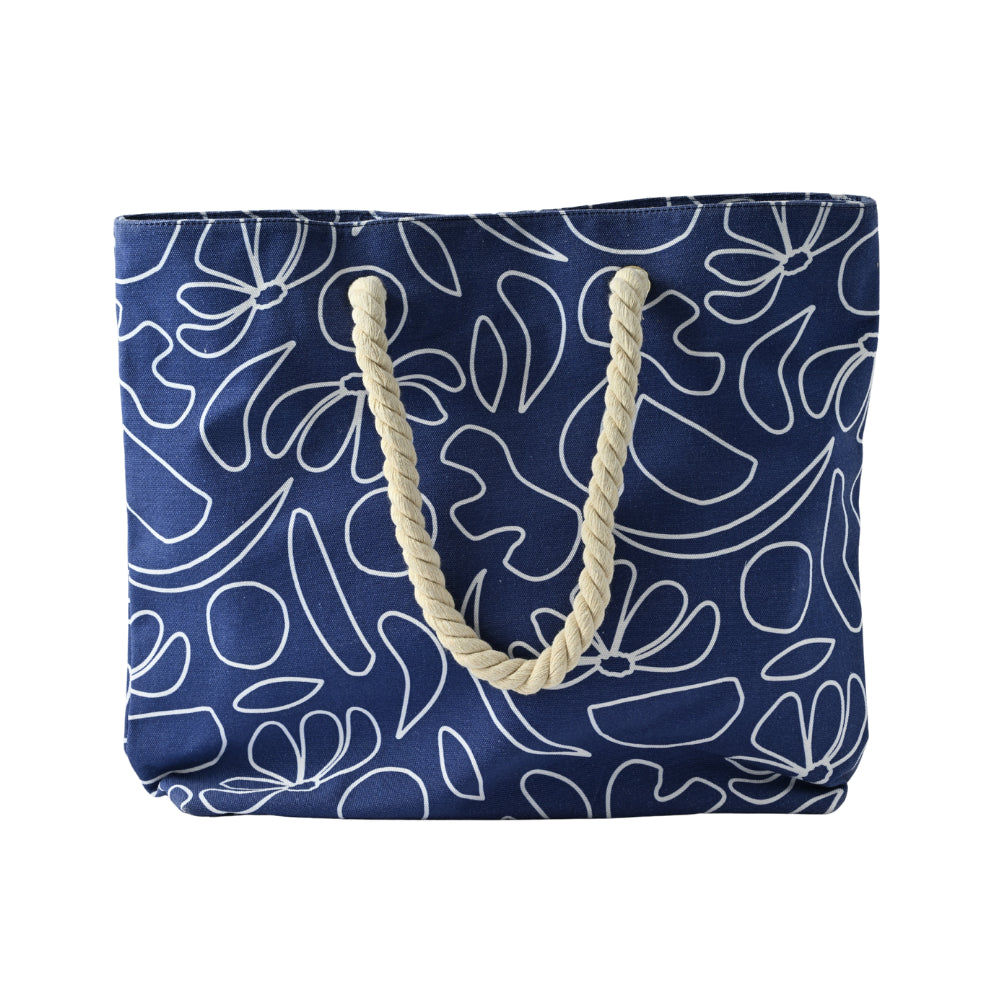 Soleil Series Beach Tote - BLUE ABSTRACT