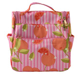 Soleil Series Travel Toiletry Bag - ORANGE STRIPE