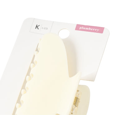 Plumberry Series Acrylic Hair Claw Clip - WHITE
