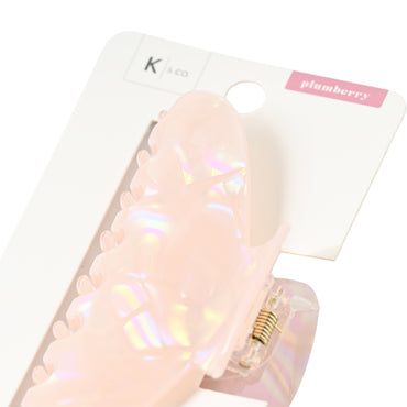 Plumberry Series Acrylic Hair Claw Clip - PINK PEARL