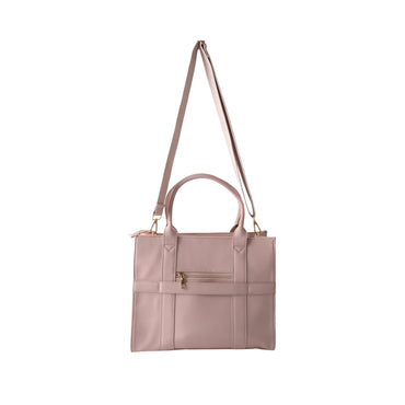 Blossoms Series  Structured Tote Bag - BEIGE PINK