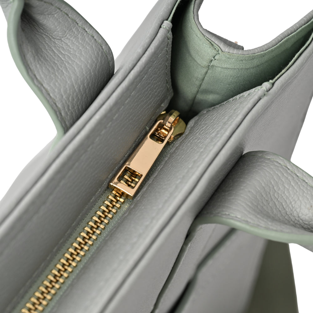 Blossoms Series  Structured Tote Bag - EVERGREEN