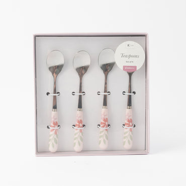 K&Co. Plumberry series Printed Teaspoon 4pk - PLUMBERRY