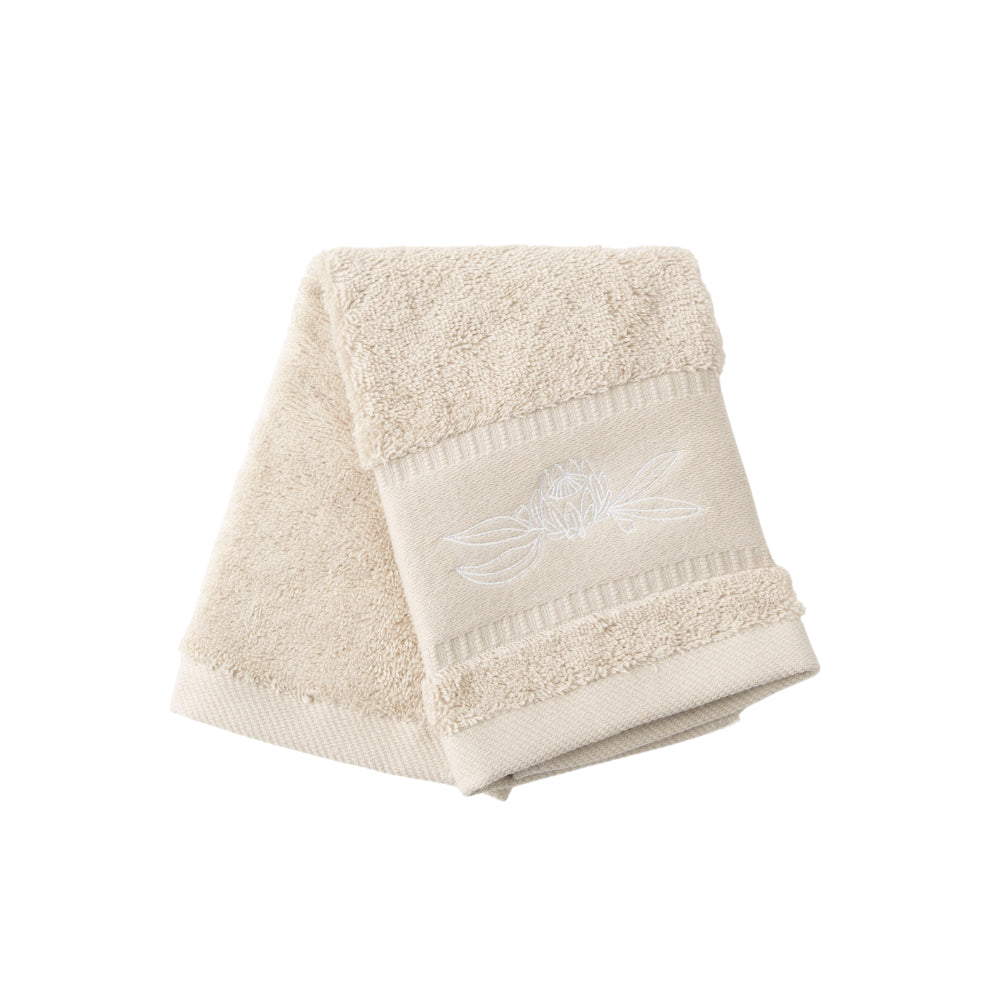 K&Co. Serenity Series Face Washer - TAUPE