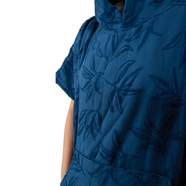 K&Co Sorrento Beach Poncho with Pocket Adult - NAVY