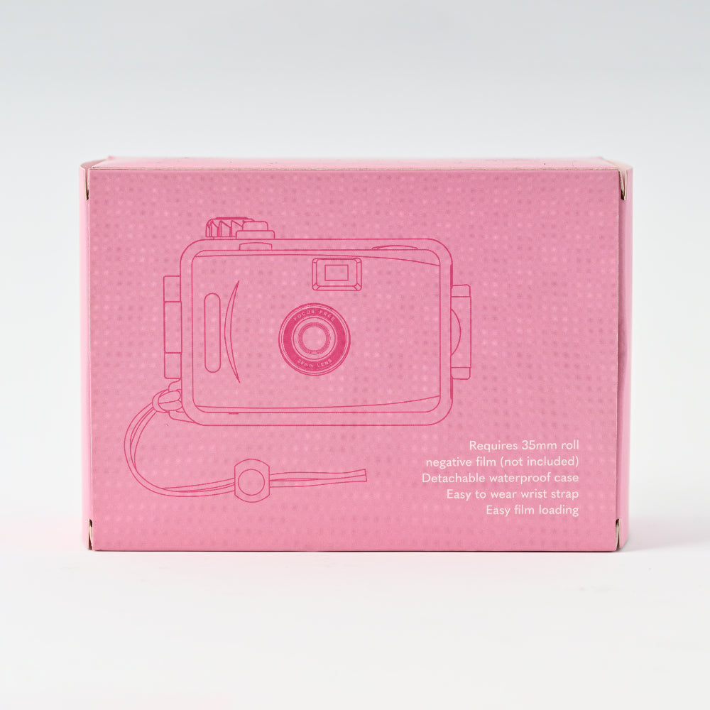 K&Co Sorrento Film Camera with Waterproof Case - CRIMSON POP