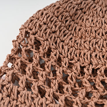 K&Co Sorrento Straw Bucket Hat - PINK