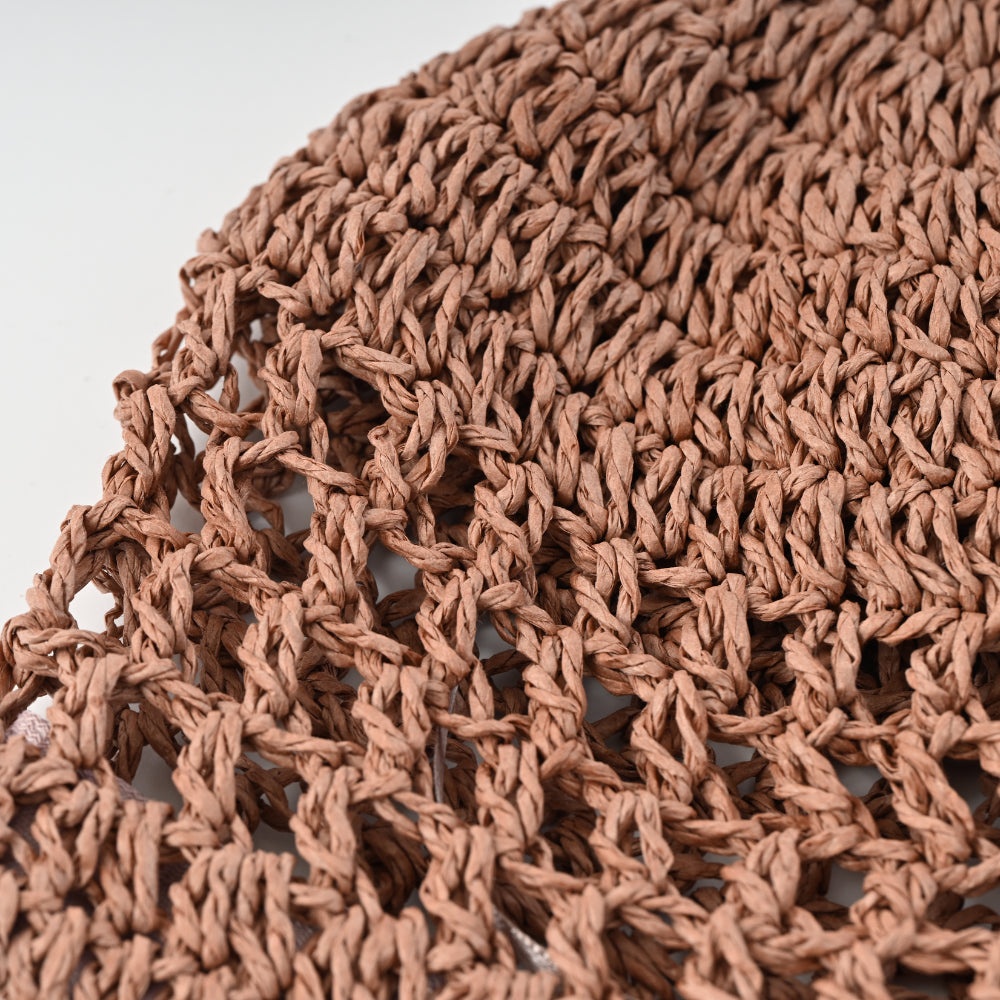 K&Co Sorrento Straw Bucket Hat - PINK