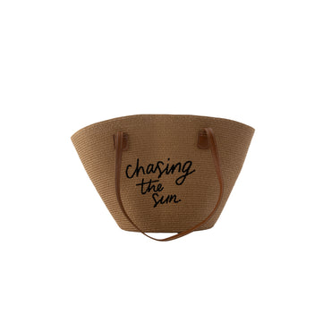 K&Co Sorrento Straw Tote Bag - CHASING THE SUN