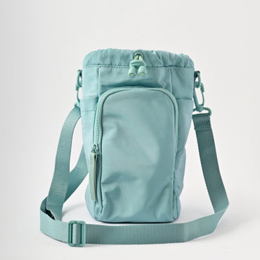 K&Co Sorrento Nylon Drink Bottle Bag - SEA BREEZE