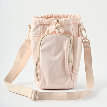 K&Co Sorrento Nylon Drink Bottle Bag - CREAM
