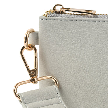 Belle Collection Clutch With Strap - SAGE