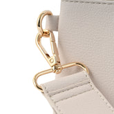 Belle Collection Clutch With Strap - TAUPE
