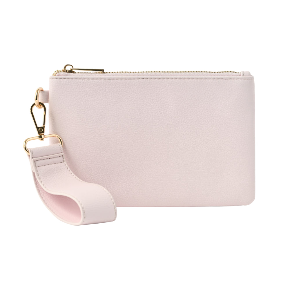 Belle Collection Clutch With Strap - SWEET PINK