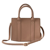 Belle Collection Structured Mini Tote Bag - MOCHA