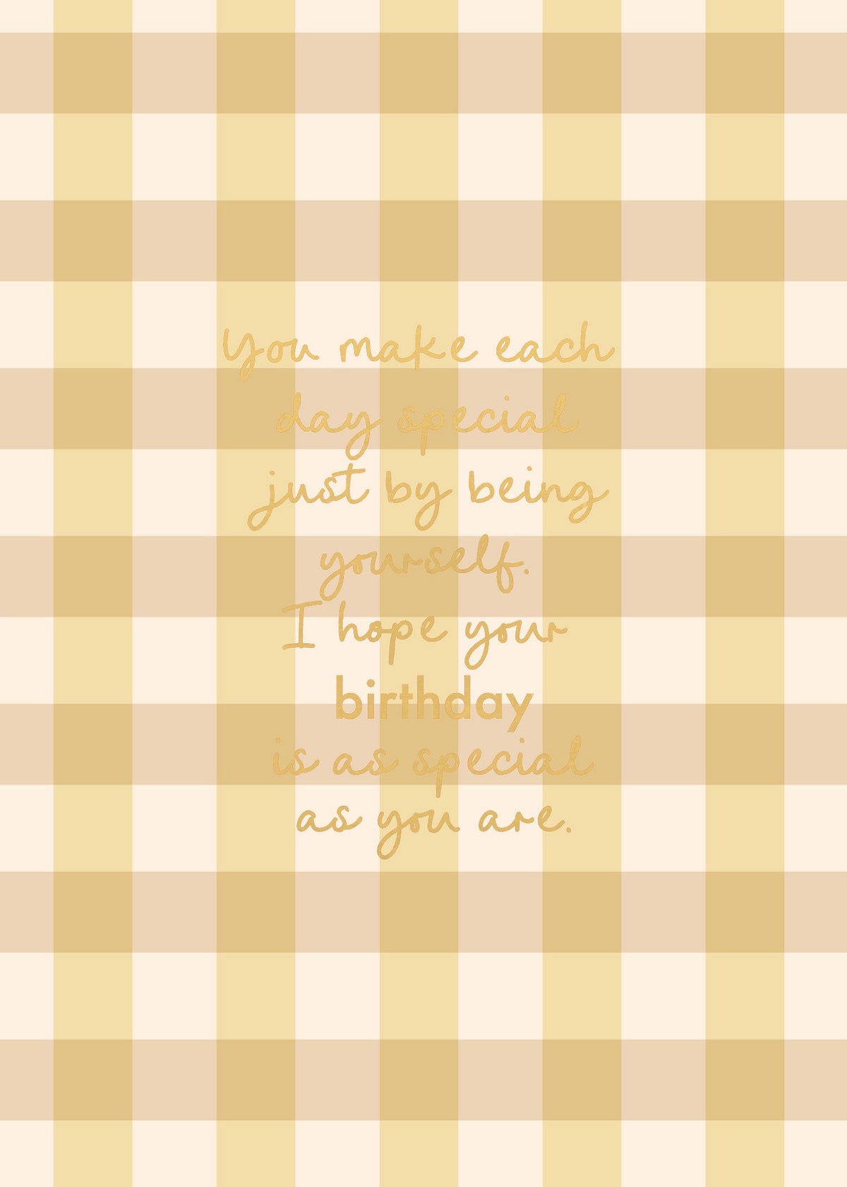 Greeting Card Sunshine - BE YOURSELF