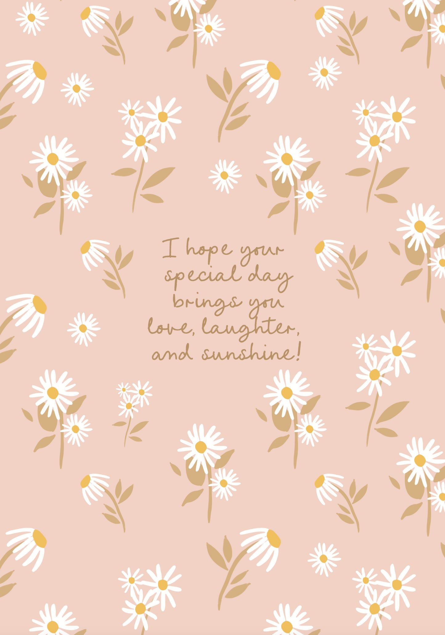 Greeting Card SUNSHINE - DAISY FEILD