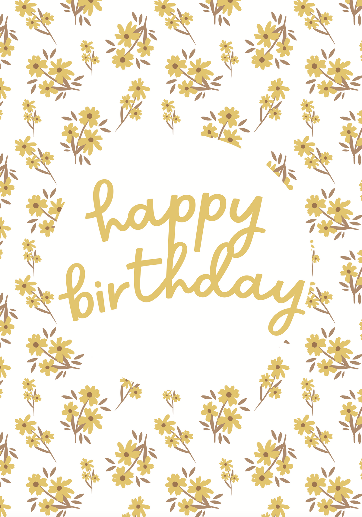 Greeting Card Sunshine - GOLDEN