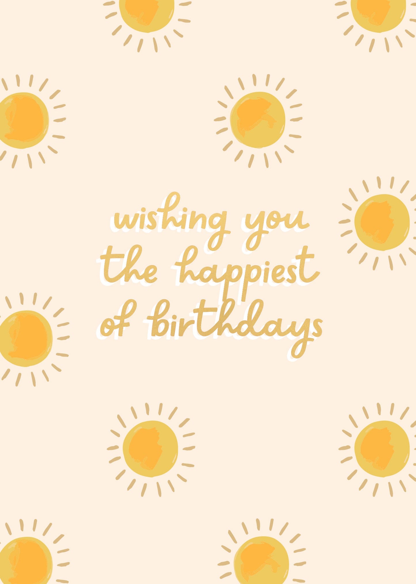 Greeting Card SUNSHINE - SUNLIGHT