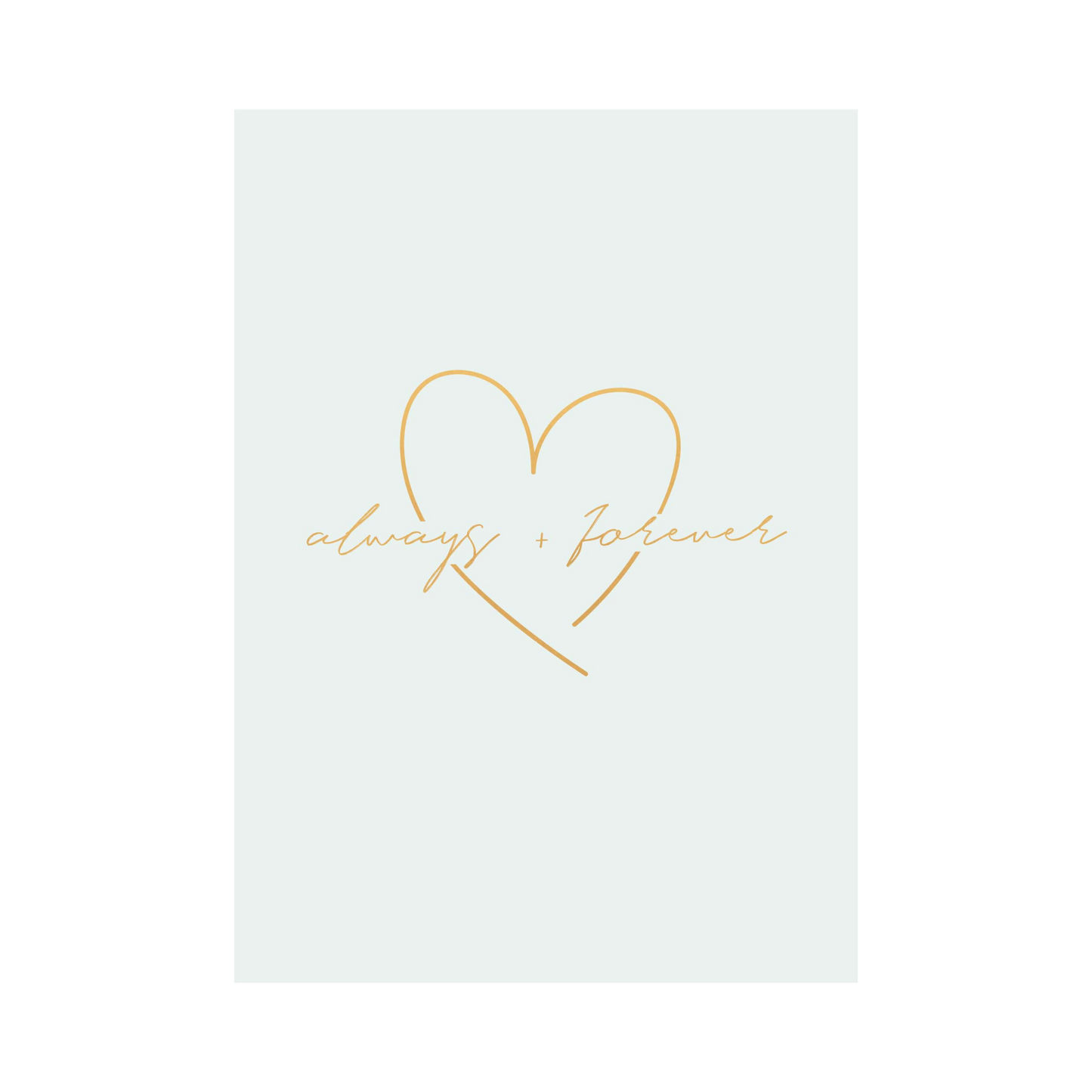Greeting Card WEDDING - ALWAYS & FOREVER