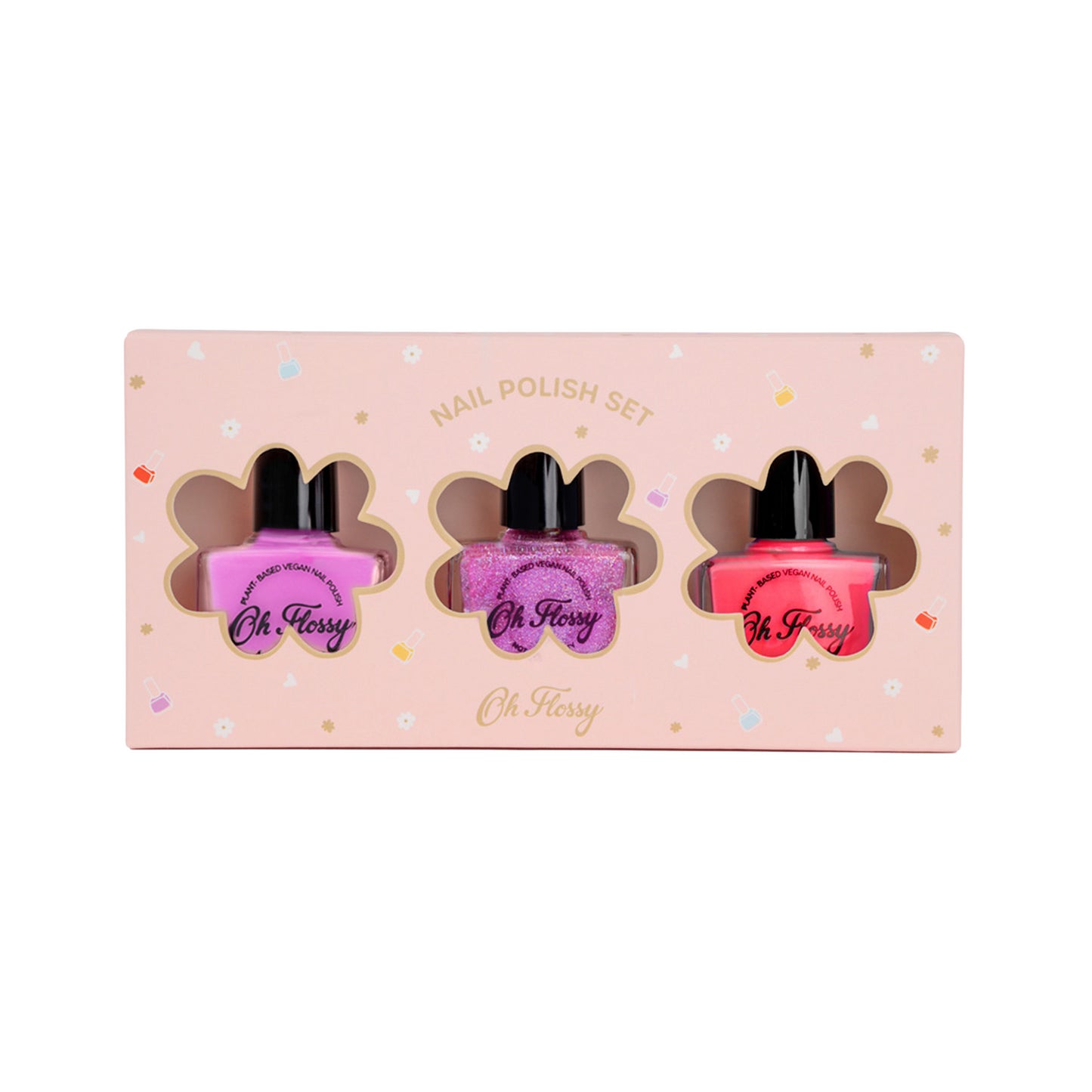 Oh Flossy Pink Pamper Nail Polish Set