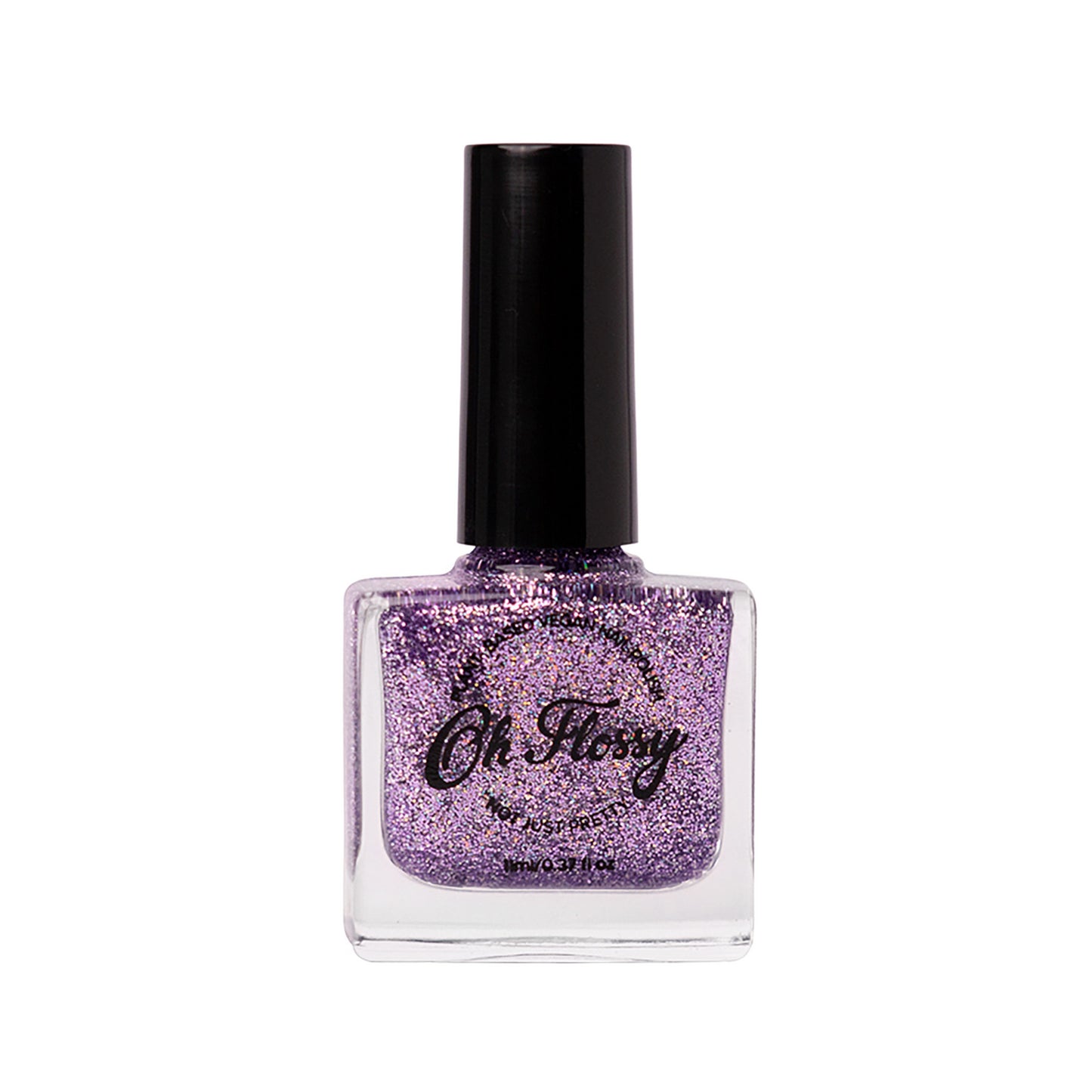 Oh Flossy Nail Polish - Purple Glitter
