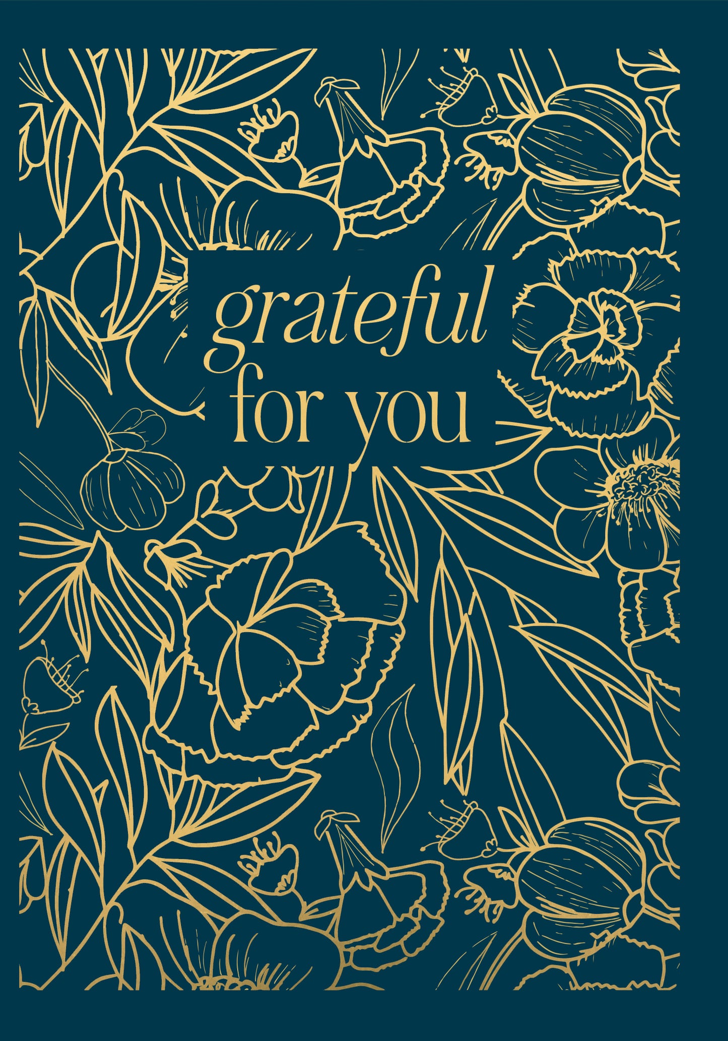 Greeting Card Mothers Day - Grateful Etched Flora