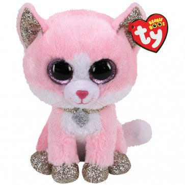 Beanie Boos Medium Fiona Cat Pink