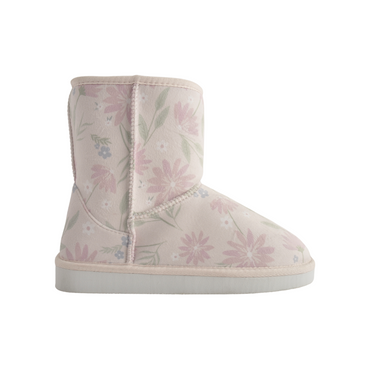 Printed Slipper Boots - Blushing Flora Size M