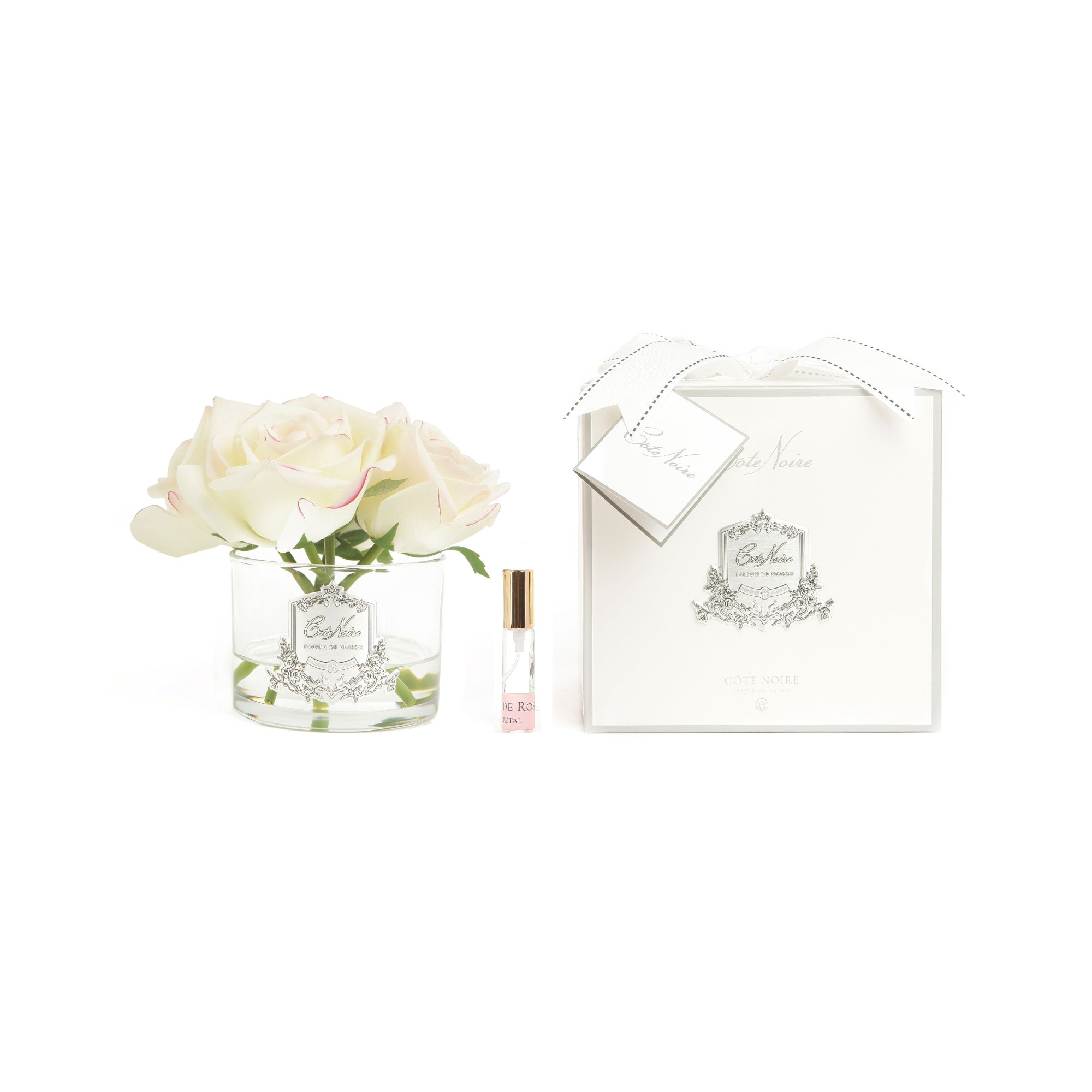 Cote Noire Five Roses - Clear Silver - Pink Blush