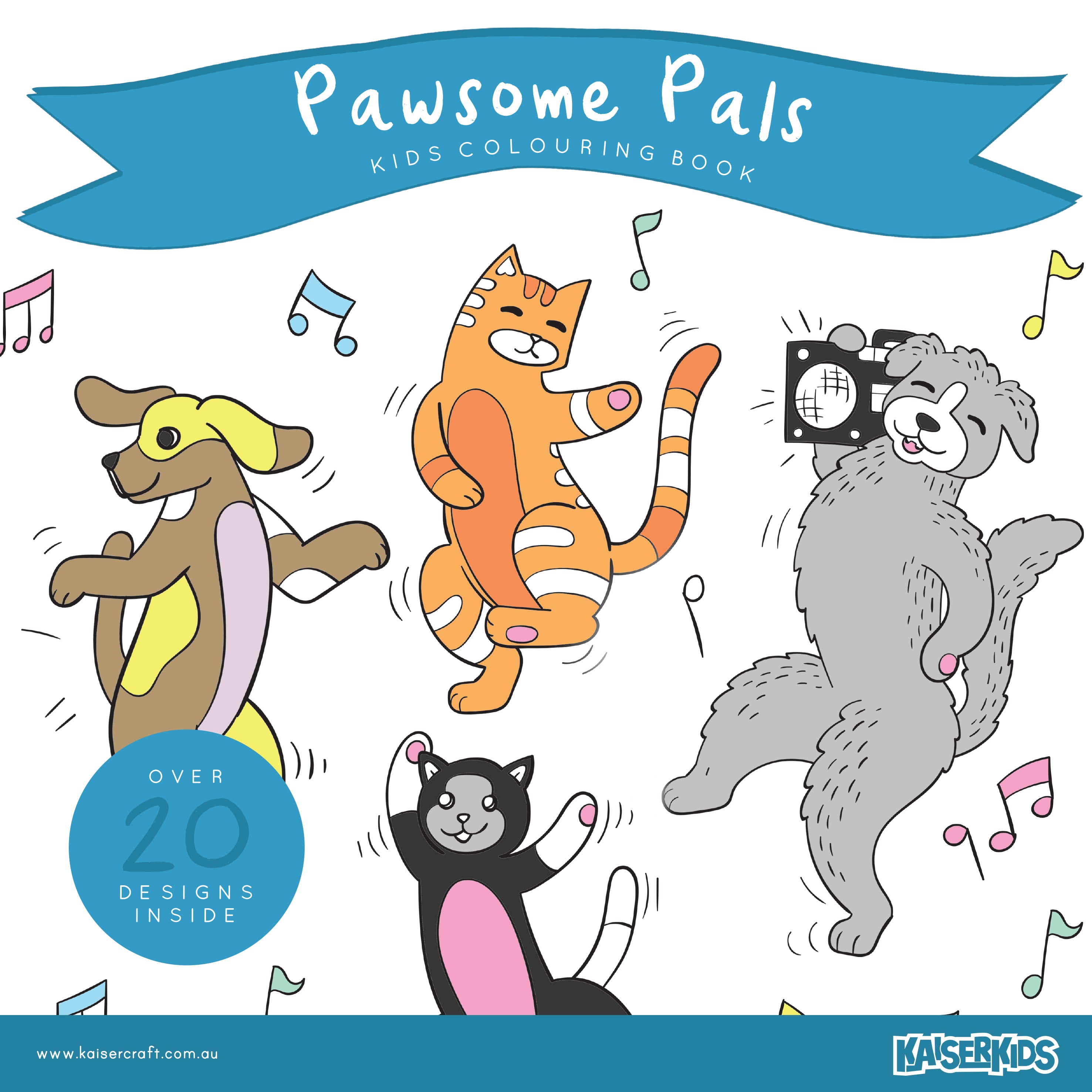 Kaiser Creative Club - Kids Pawsome Pals Colouring Book
