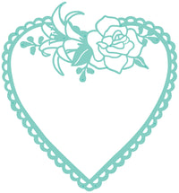 Decorative Die - Flora Heart Frame