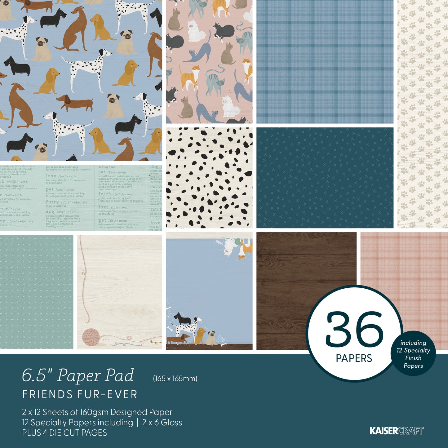 Friends Fur-Ever 6.5 Paper Pad