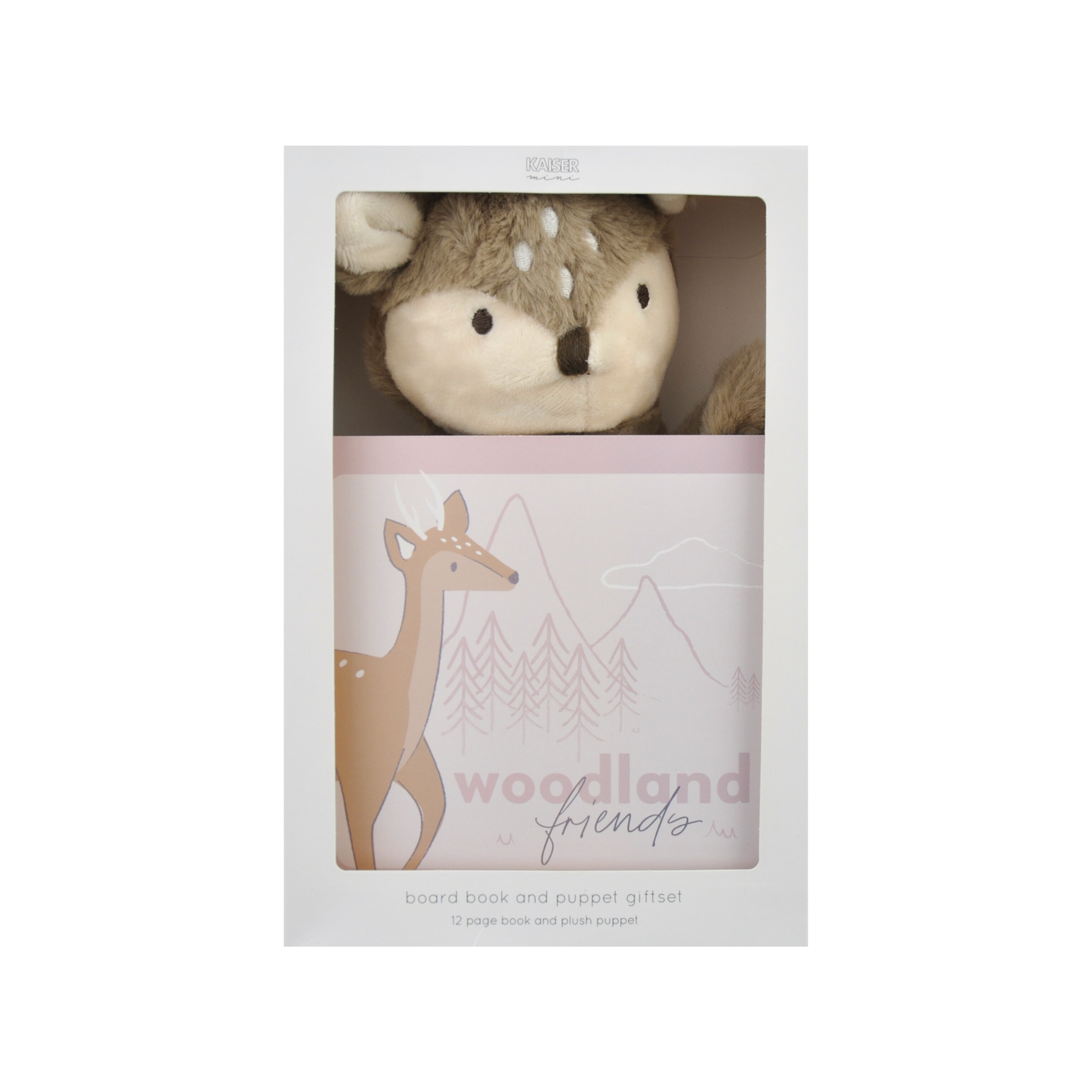 Baby Board Book & Puppet Gift Set - Woodland