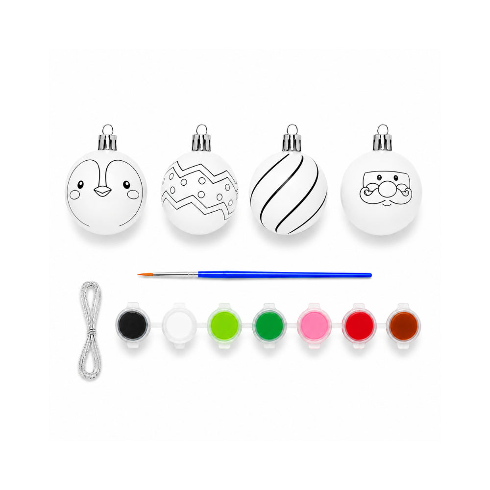 Christmas Kids Colour Your Own Baubles - BAUBLE