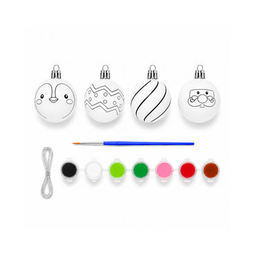 Christmas Kids Colour Your Own Baubles - BAUBLE