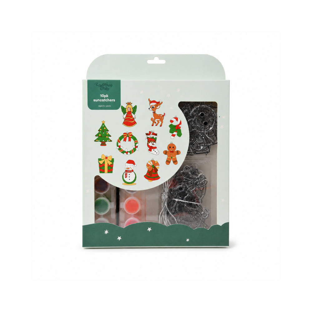 Christmas Kids Suncatchers 10  Pack -Christmas Kids MIX