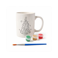 Christmas Kids Paint Your Own Novelty Mug - TREE