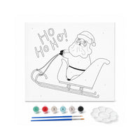 Christmas Kids PBN 30x30 Canvas - HO HO HO